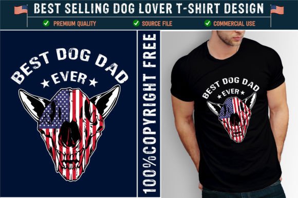 Best Dod Dad Ever Graphics & T-Shirt Designs