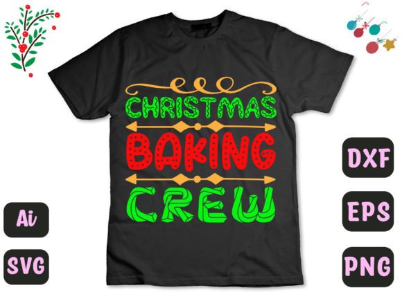 Christmas Baking Crew129 Graphics for T-Shirt Designs