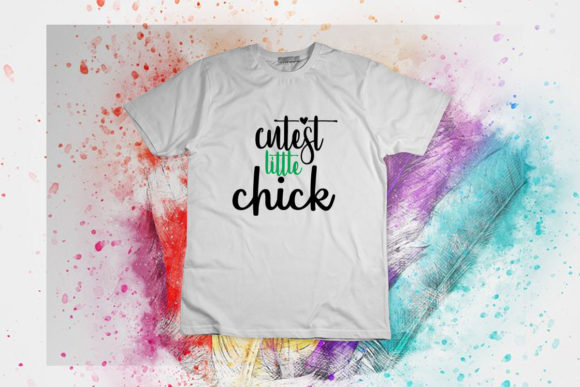 Cutest Little Chick Graphics for T-Shirt Designs
