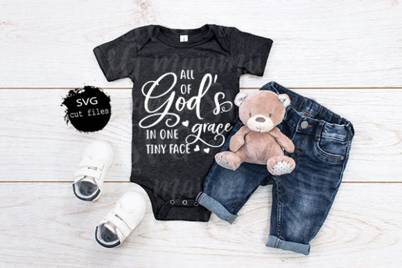 God’s Grace Baby SVG for T-Shirt Graphics