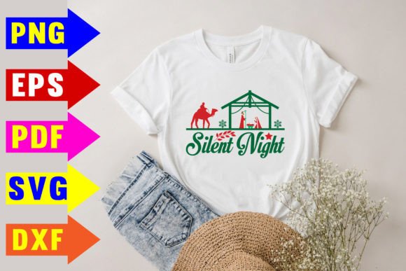 Silent Night Svg: Graphics for T-Shirt Designs