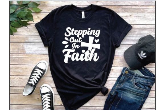 Strpping Out in Faith Graphics & T-Shirt Designs